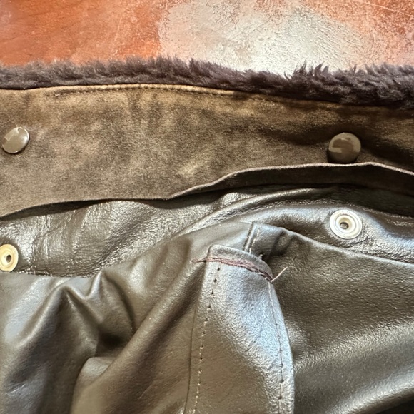 Vintage Oakton   Leather Bomber Flight Jacket. - Picture 5 of 10
